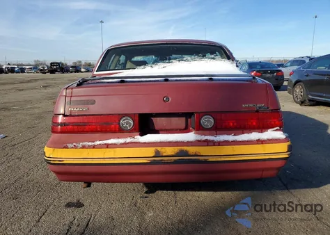 1987 Mercury Cougar из США, поврежденный, VIN 1MEBM60F2HH688499